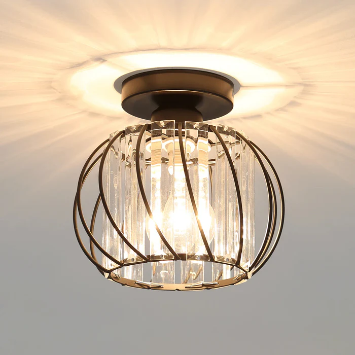 Skanto | Pendellampe svart glass kule taklampe
