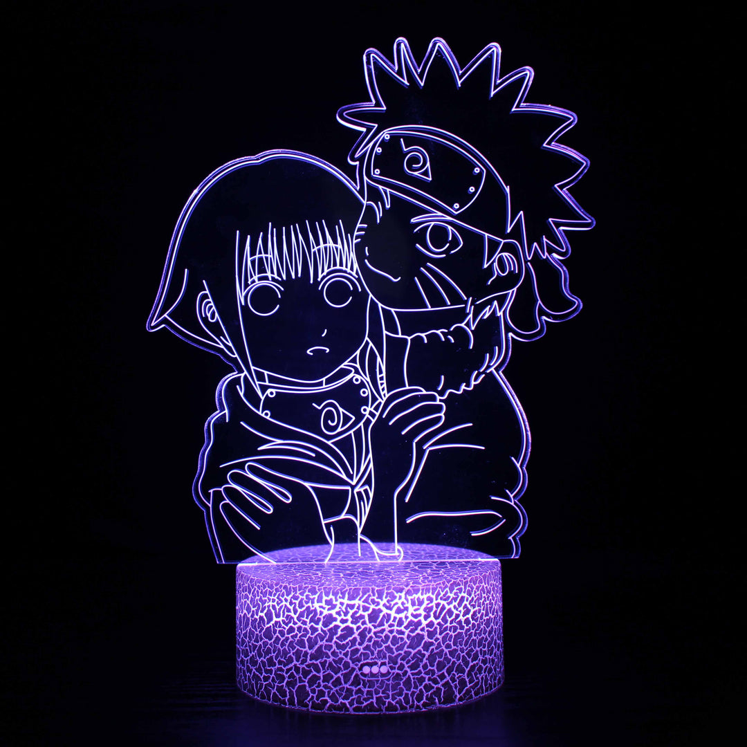 Skanto | Naruto & Hinata Karakter 3D Optisk Illusjonslampe