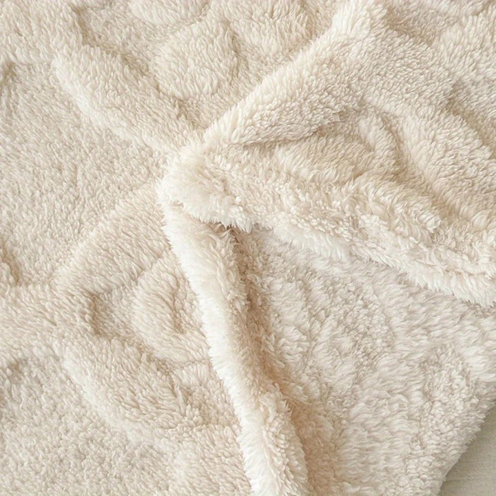 Skanto | Bladbroderi Fleece Vinterteppe