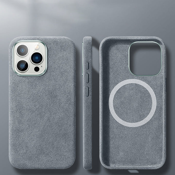 Skanto | Italiensk Alcantara Magnetisk Etui for Iphone