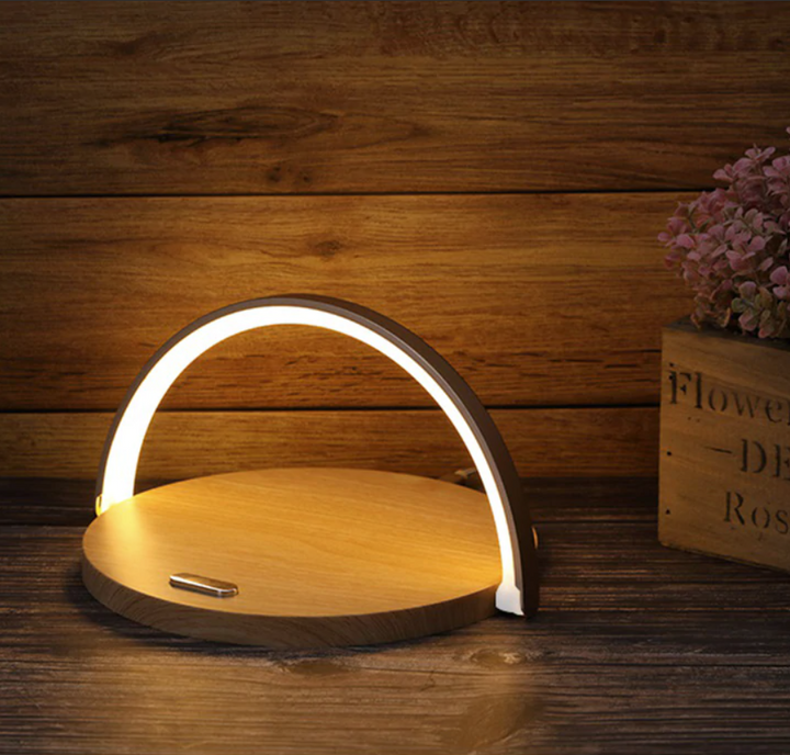 Bowlight Design™ - Stilig 3-i-1 Nattlys med Qi-lader Skanto