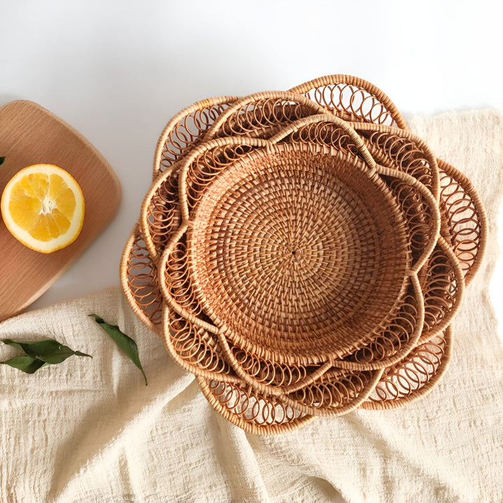 Skanto | Håndvevd Rattan Blomsterkurv