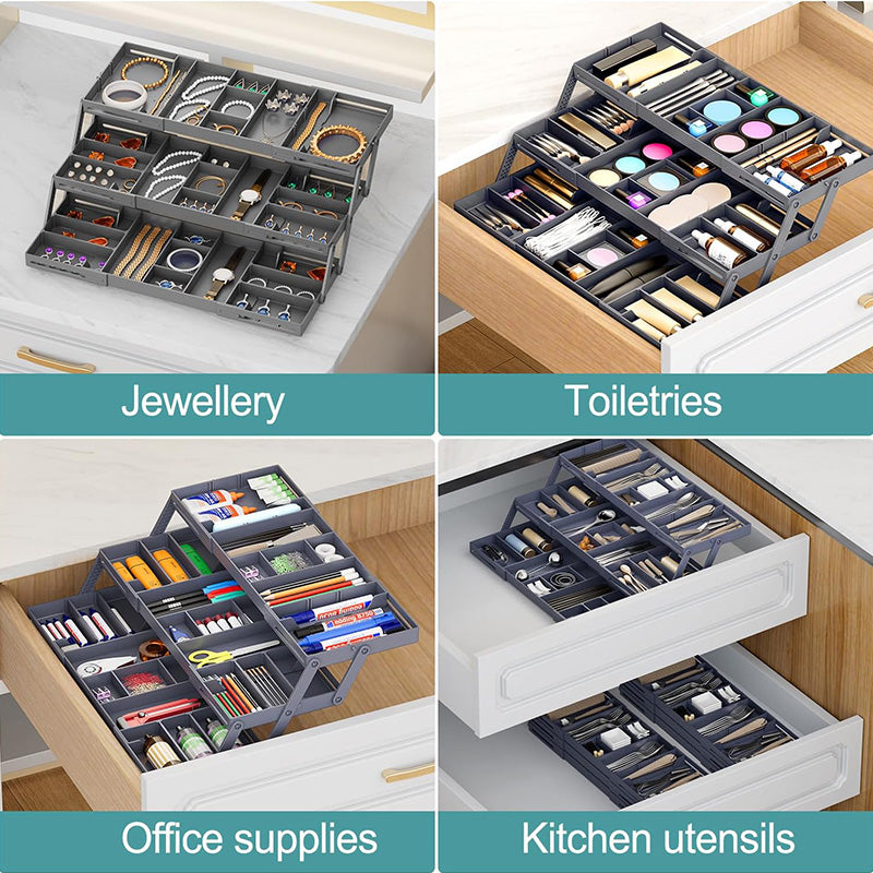 Skanto | Multi-Level Utvidbar Smart Skuffeorganisator