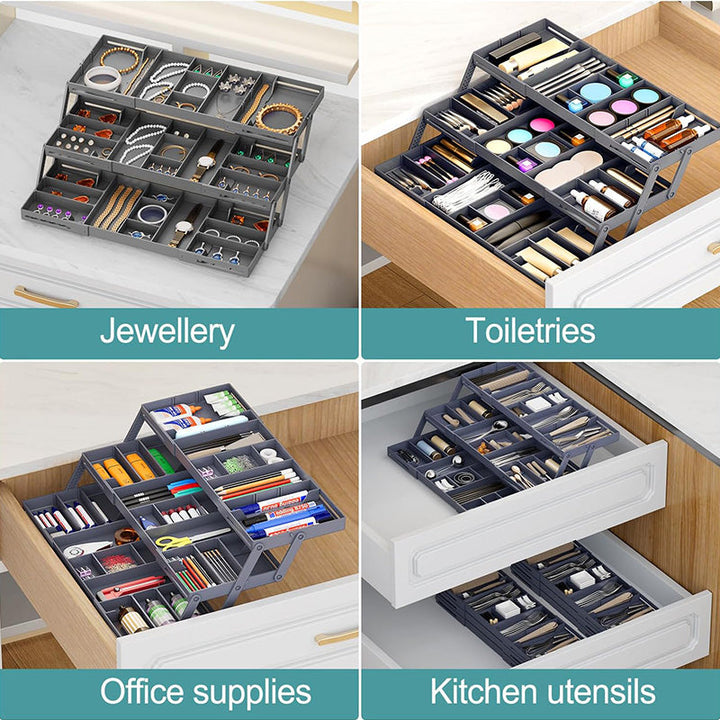 Skanto | Multi-Level Utvidbar Smart Skuffeorganisator