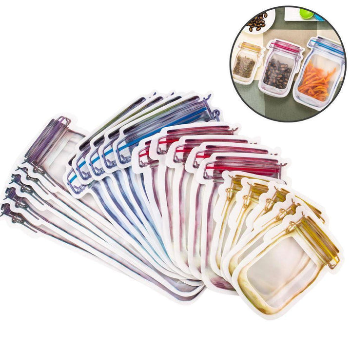 Skanto | Jar Zipper Bags, sett med 5