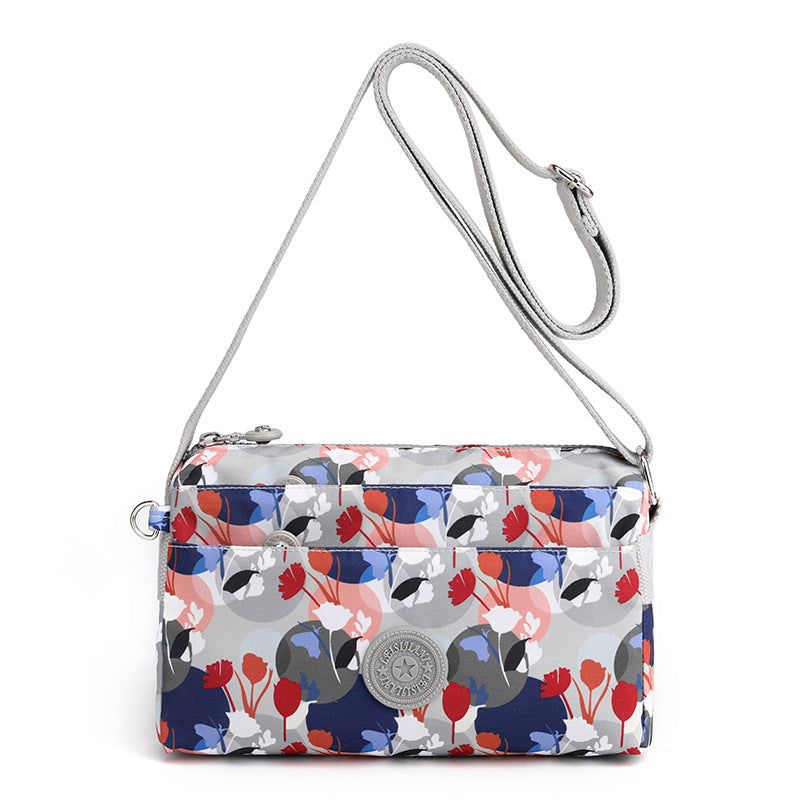 Kvinnenes Casual Multi-lags Fashionable Enkel Skulderveske Laget av Nylon | Skanto