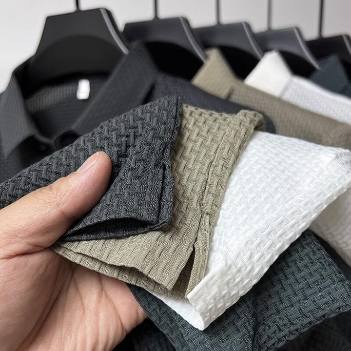 Mesh Ice Silk Korte Ermel T-skjorte | Skanto
