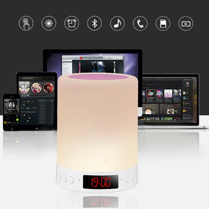 Skanto | Bluetooth-høyttaler og fargerik belysningsbordlampe