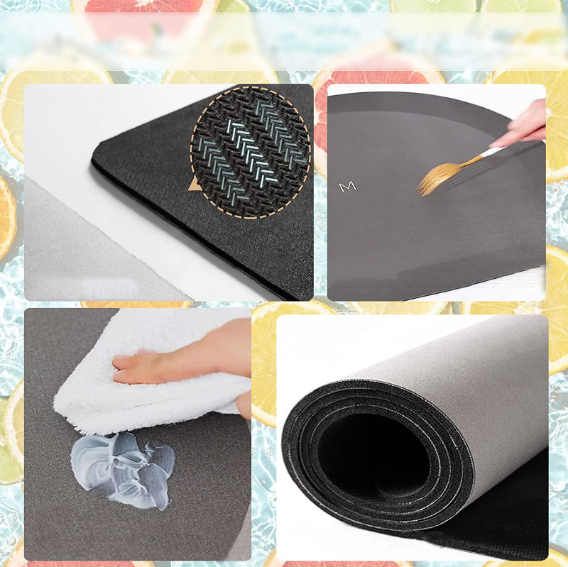 Skanto | 3D blomst myk diatom mudder absorberende gulvmatte