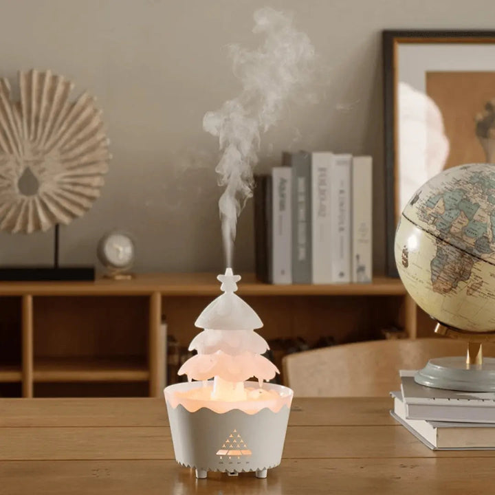 Skanto | AromaBoom jule diffuser – Ultrasonisk luftfukter med LED og USB