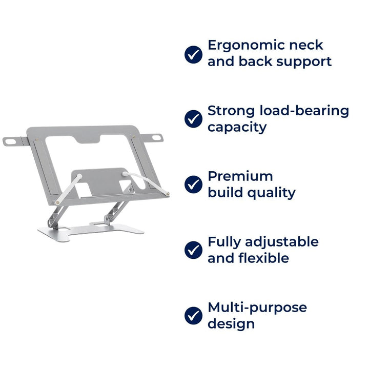 ReadEase | Justerbart Lese Stativ – Ergonomisk Nakkeavlastning – Sammenleggbart Kompakt Design – For Hjem, Kontor & Skrivebord Komfort Skanto