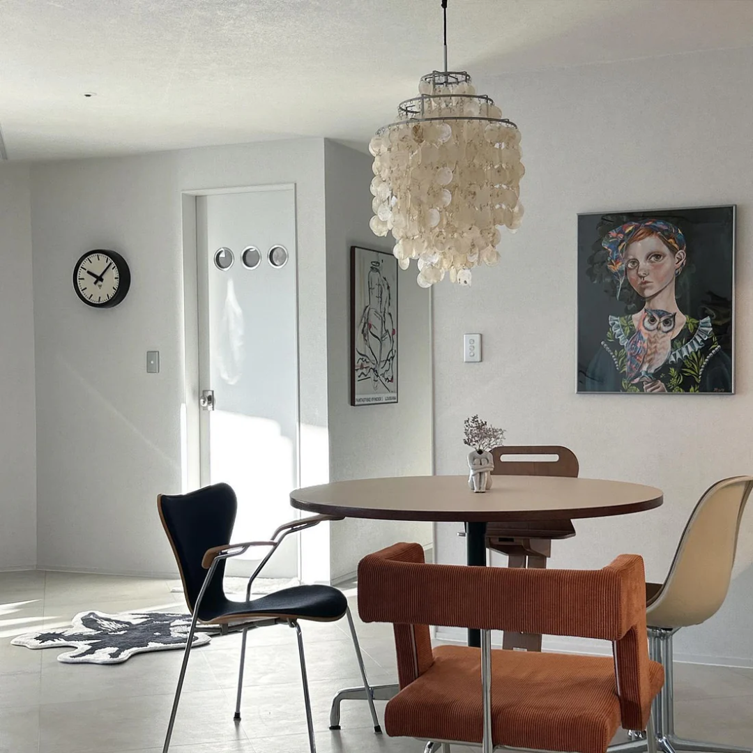 Norvo | Stilig vintage lampe med skjell og kystatmosfære