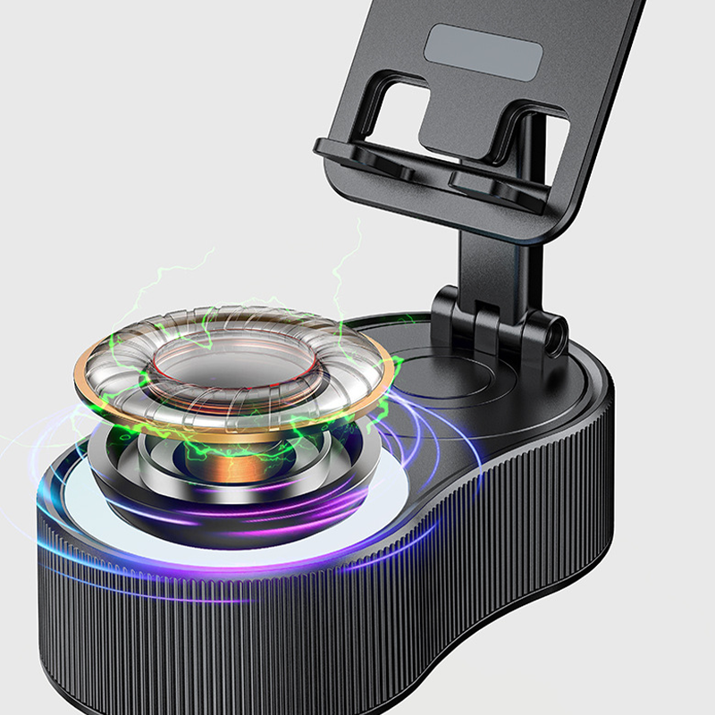 Skanto | 360° Justerbar Telefonsupport med Innebygd Bluetooth Høyttaler