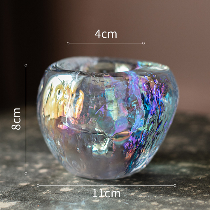 Skanto | Glass Tealight Holder – Dekorativt Lysestake laget av Klart Glass for Koselig Belysning