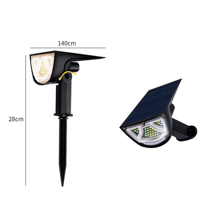 Skanto | Solar LED Spotlight – Utendørsbelysning med solcellepanel for hage og stier