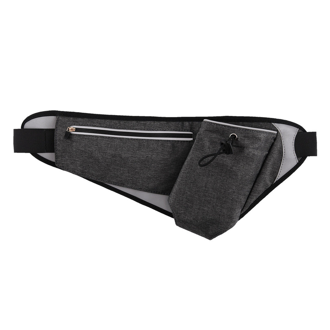 Skanto | Vanntett sports midjeveske med justerbar flaskeholder og nattreflekterende stripe, for løping, camping, jogging, fotturer, turer og mer
