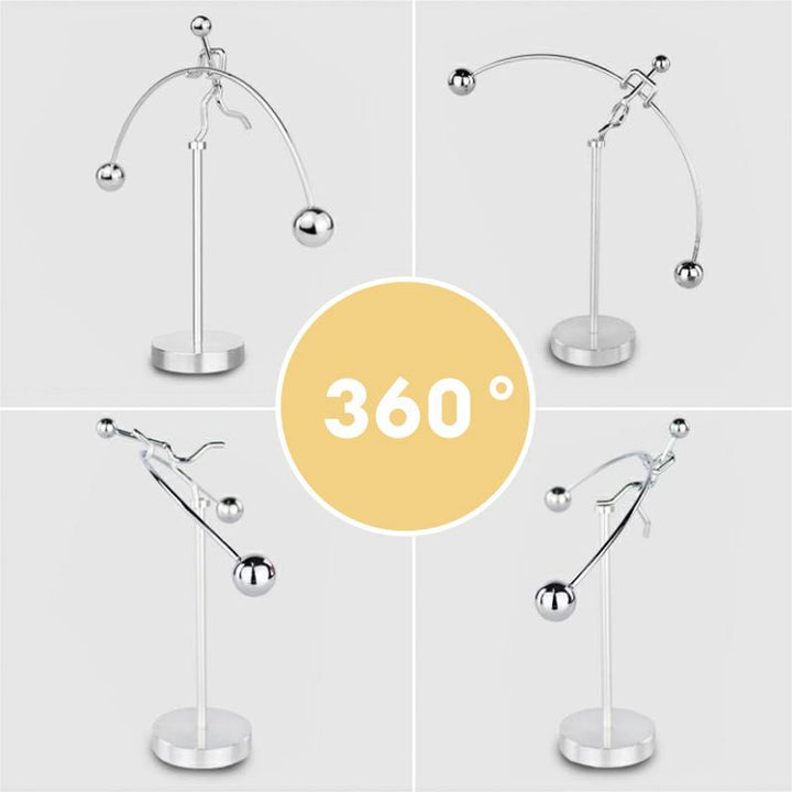 Jern Roterende Balanserende Mann Pendel Ornament for Meditasjon, Underholdning, Deor | Skanto