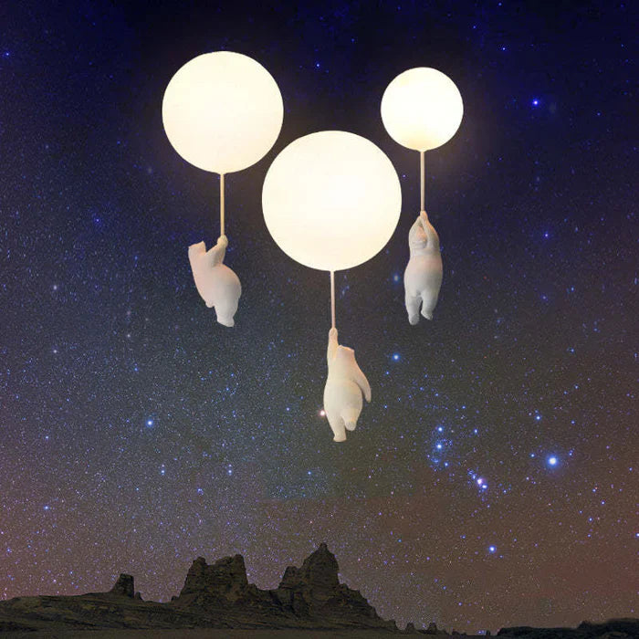 Skanto | Barnas Taklampe med Bamse og Ballong - CloudBear