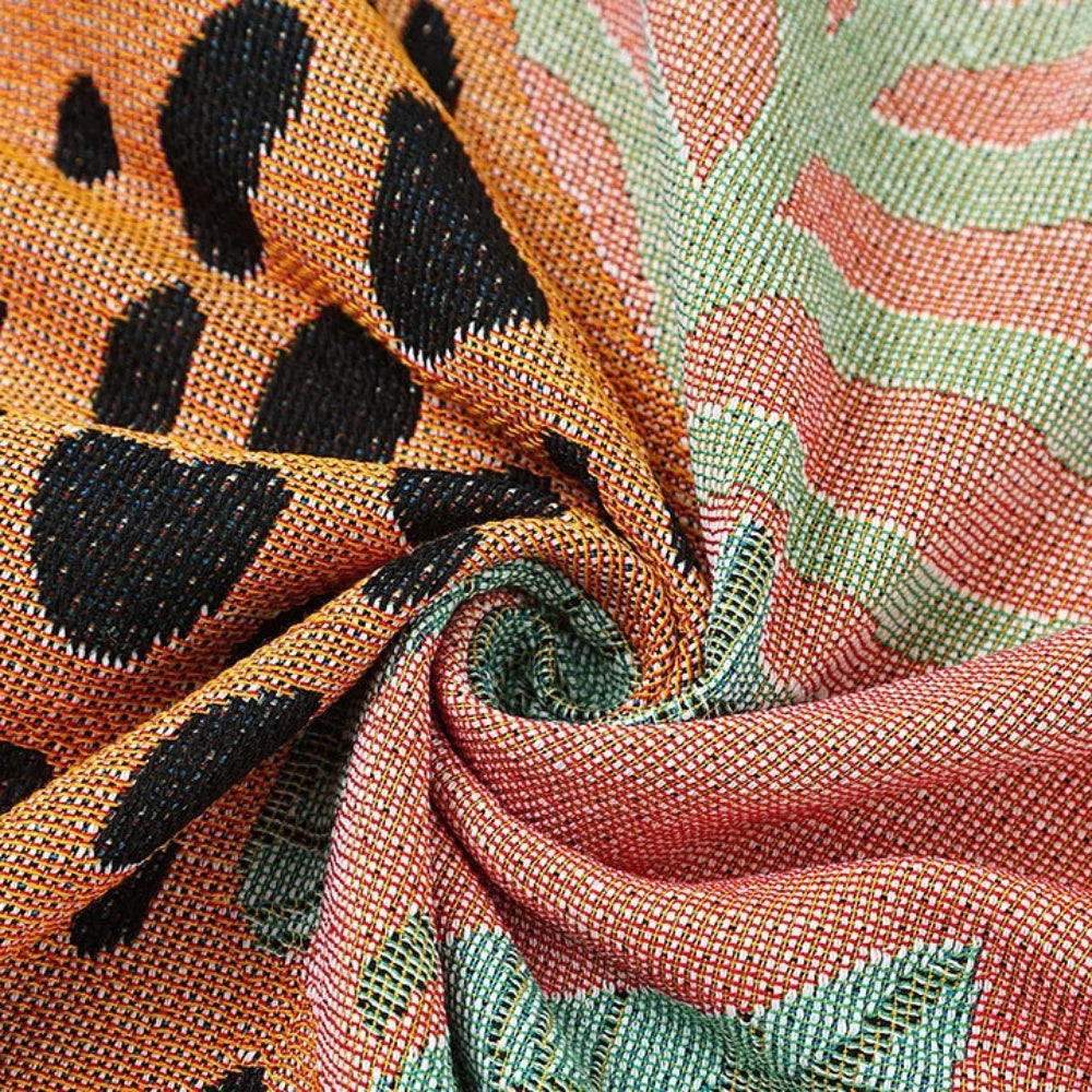 Skanto | Jungle Leopard Mønstret kasteteppe