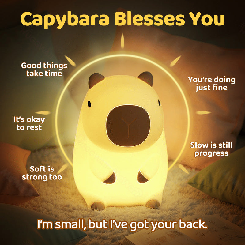 Skanto | SquishBara | Capybara Squishy Nattlys Ideell gave for alle aldre