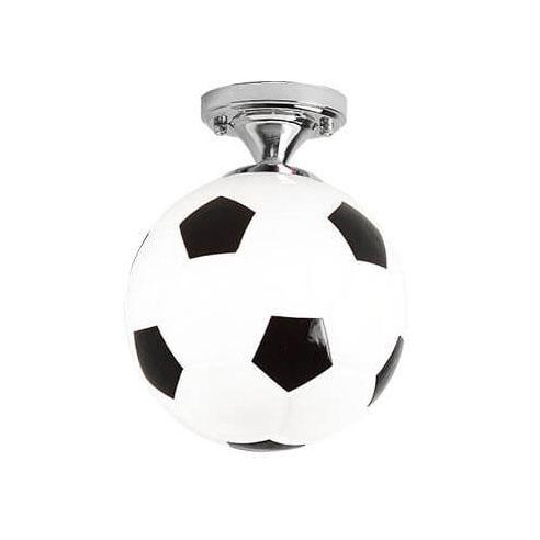 Skanto | SportLume Kreativ Taklampe | Basketball & Fotball Design | Halvmontert | Glasslampe