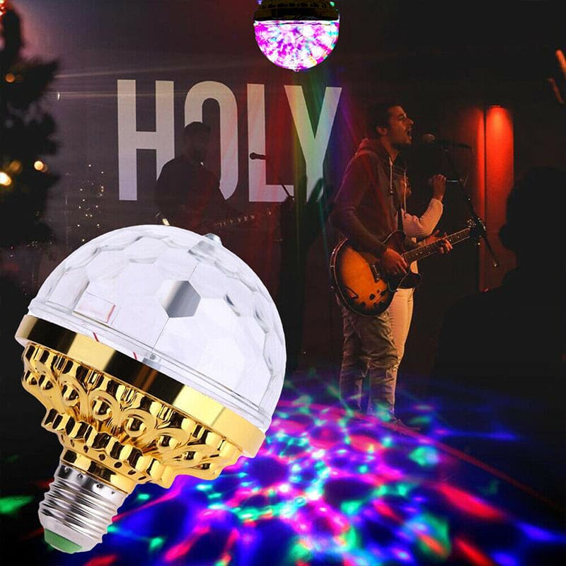 LED Disco Ball Fargerik Roterende Lyspære | Skanto