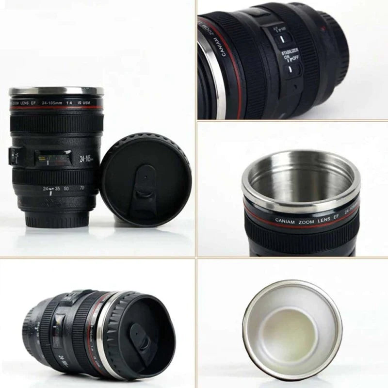 Kreativ Kamera Linse Kaffe Te Krus 300 ML Skanto