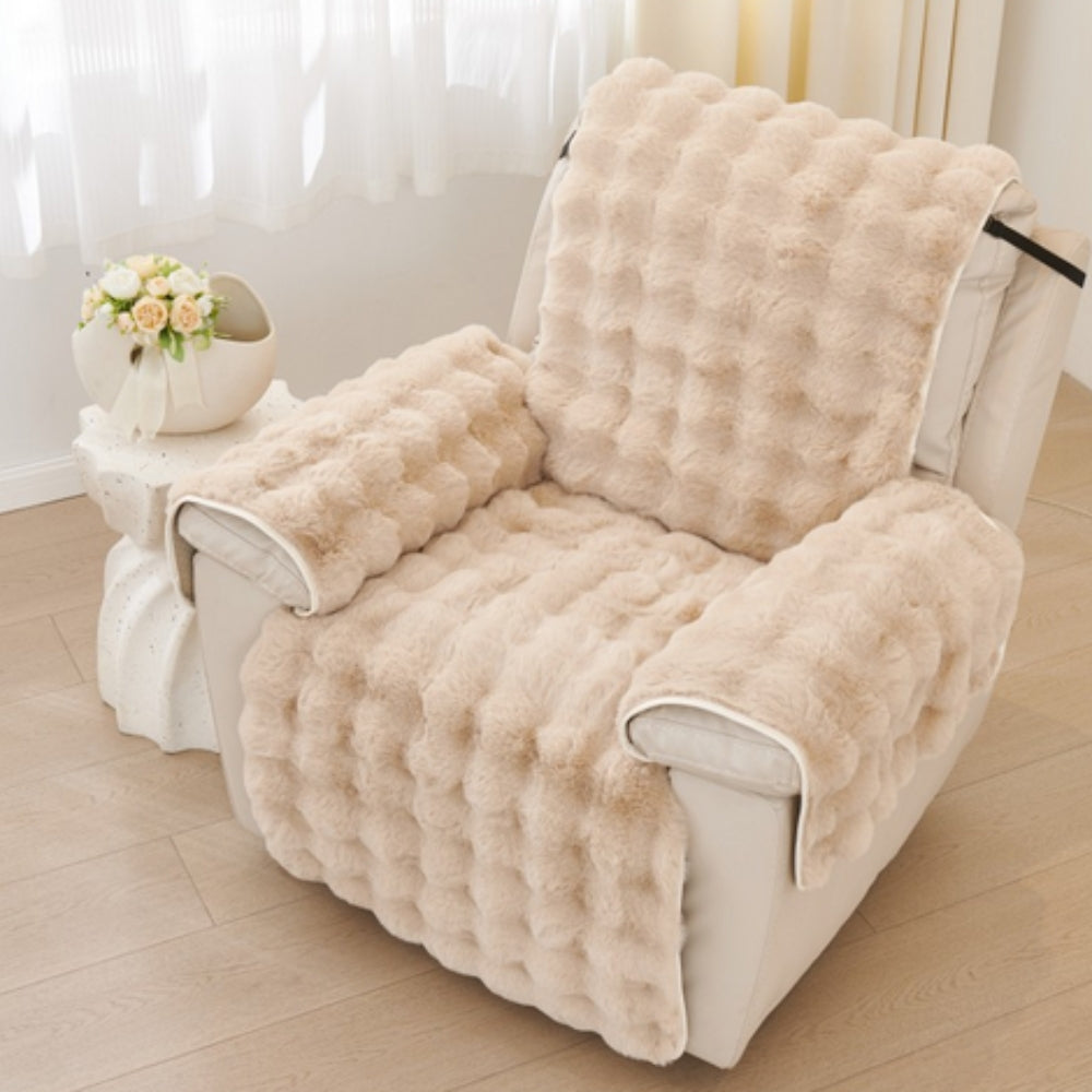 Skanto | Faux Fur Recliner Sofa Cover