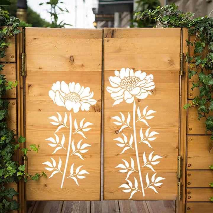 Skanto | 🔥DIY Dekorasjon🌻 - Hagegjerde Stort Blomster Tegning Maler