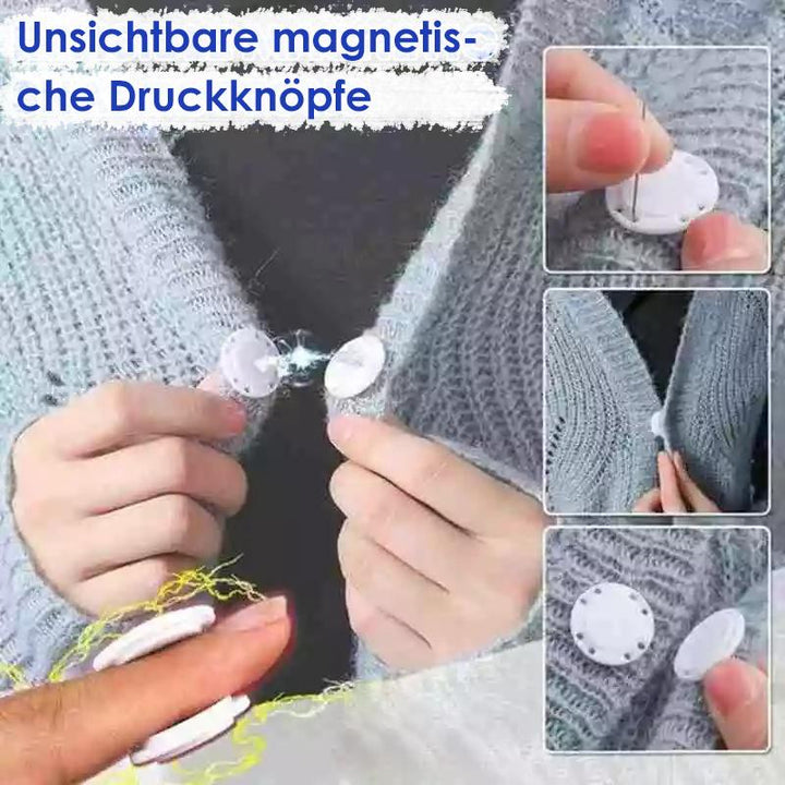 Skanto | Høy-kvalitets usynlig plast magnetisk lukking, 5 stykker