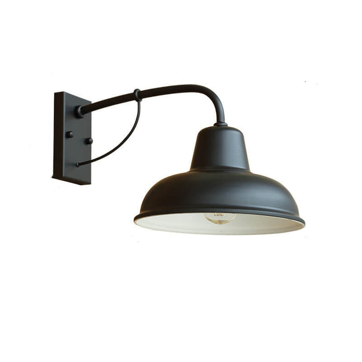 Vintage Iron Barn Vanntett Utendørs 1-Lyskilde Vegglampe | Skanto