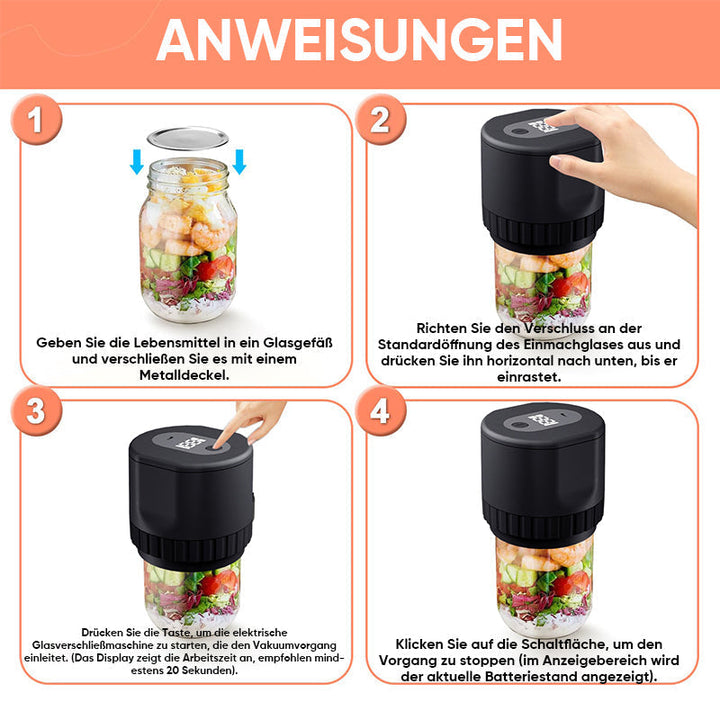 Skanto | Elektrisk vakuumforsegler for konserveringsglass
