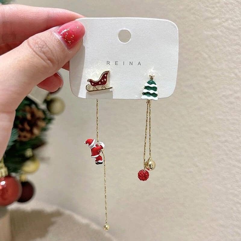 Skanto | Asymmetrisk Santa Øredobber