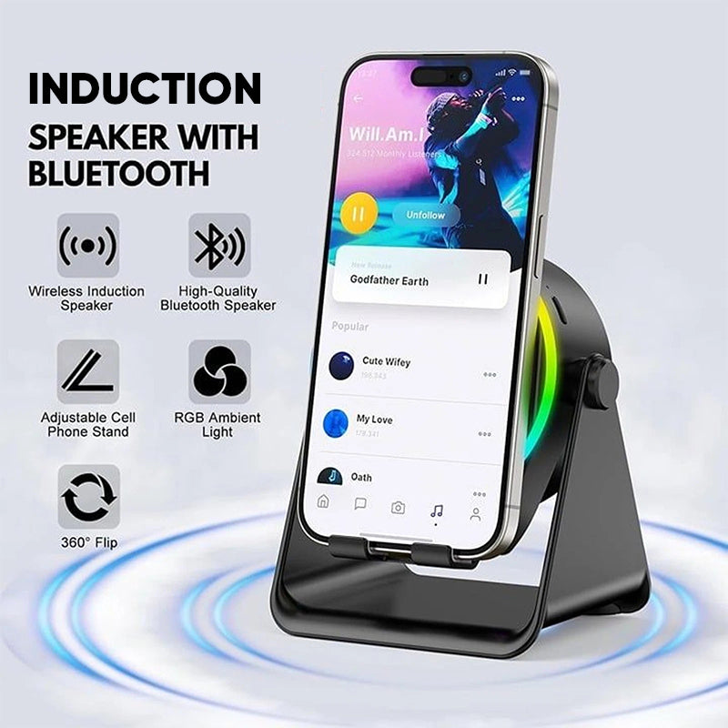 Skanto | 4-I-1 360° Rotasjon Bluetooth Høyttaler Stativ