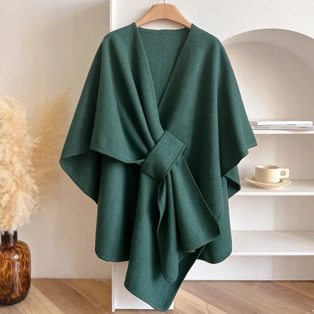 Skanto | Luksuriøs Poncho Vindproof Sjalkåpe