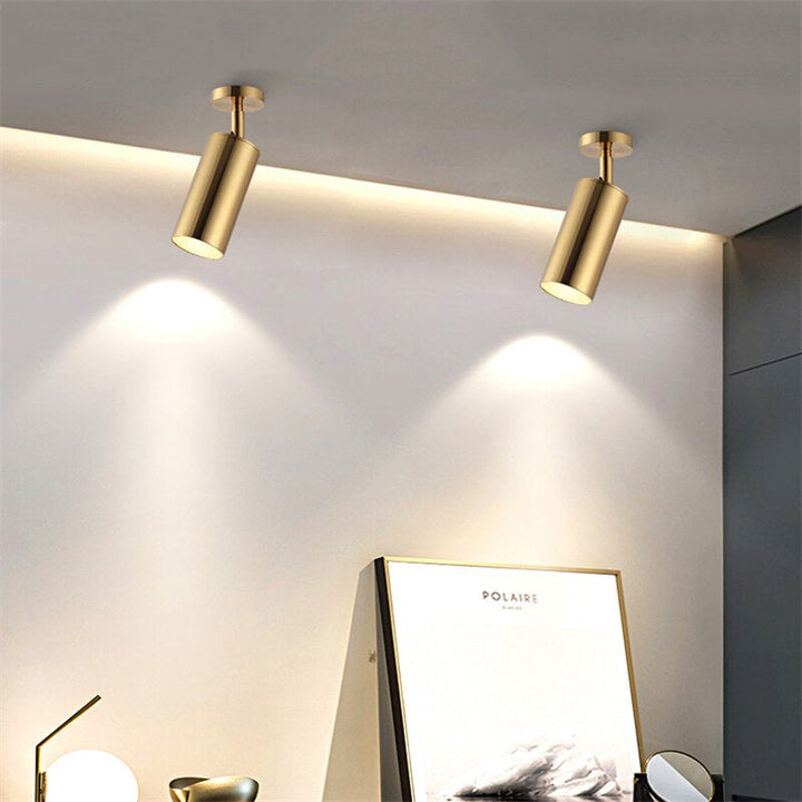 Skanto | Nordisk Messing Gull Spotlight - 5W/10W Led -Lampe