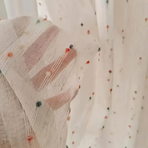 Skanto | Sugar Bean Regnbue Brodert Tyll Gardinpanel
