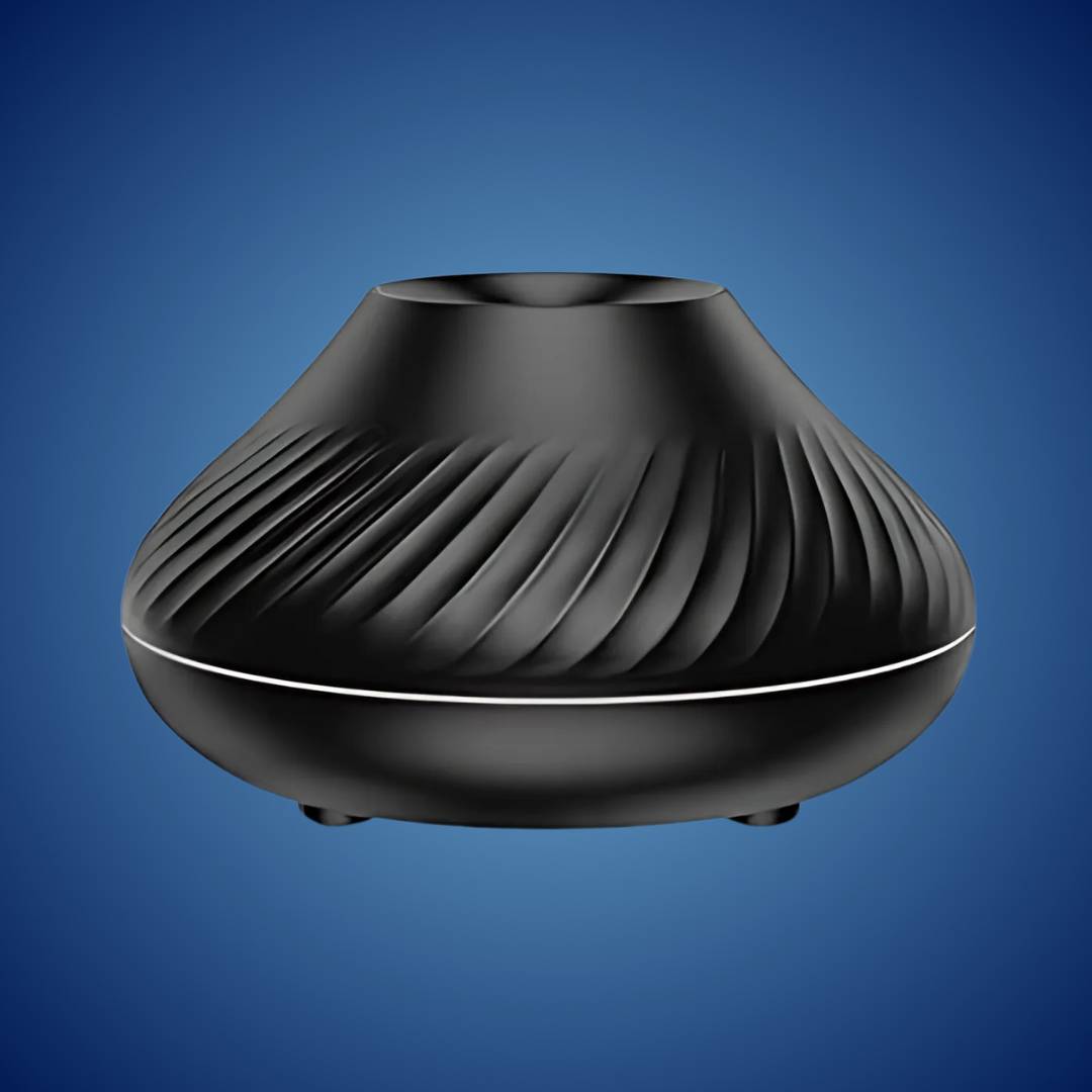 FlameGlow Luftfukter Aromaterapi Diffuser | Tilfører Fuktighet - Lindrer Tørr Luft - Hjelper med å Slappe Av - Stille Diffuser for Hjem eller Kontor Skanto