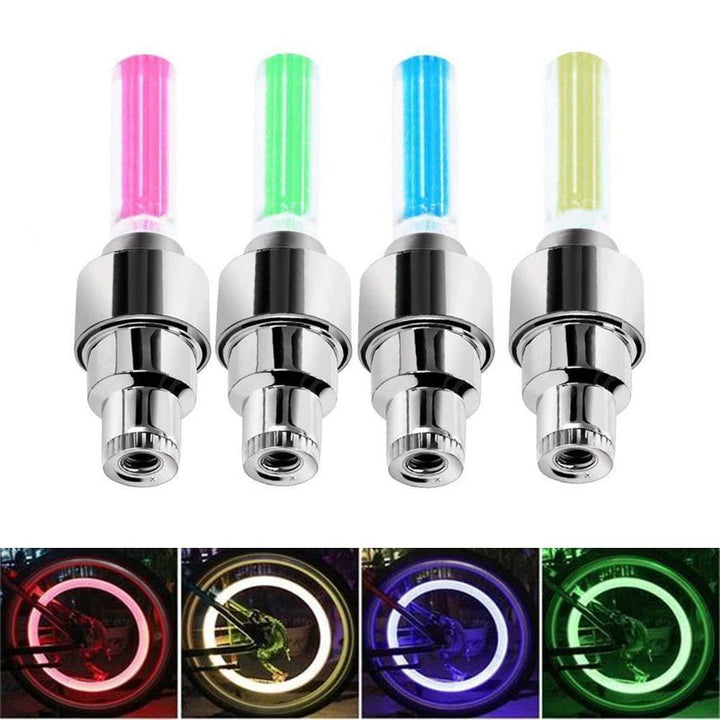 LED Lys Ventilhette for Sykkelhjul | Skanto