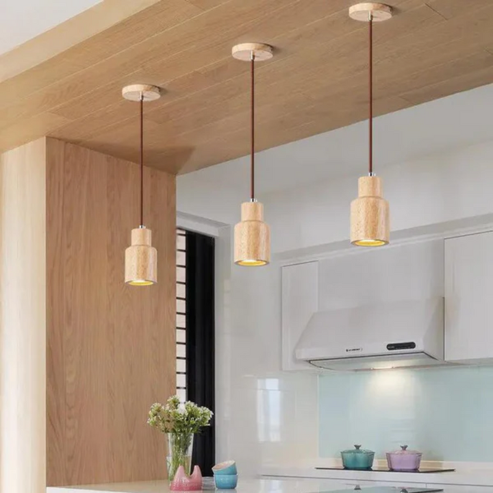 Skanto | Skandinavisk Moderne LED Pendellampe av Tre