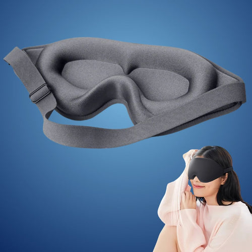 DreamSeal 3D Søvn Øyemasker | Lysblokkerende Maske - Søvn Blindfold - for Reiser - Meditasjon - Insomni - Dyp Søvn - Justerbar Stropp Skanto