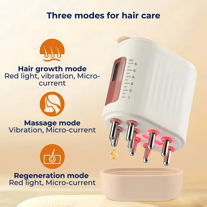 HairVibe Elektrisk Hodebunn Massager | Forbedret Blodgjennomstrømning – Stresslindring for å Fremme Hårvekst og Hodebunnhelse Skanto