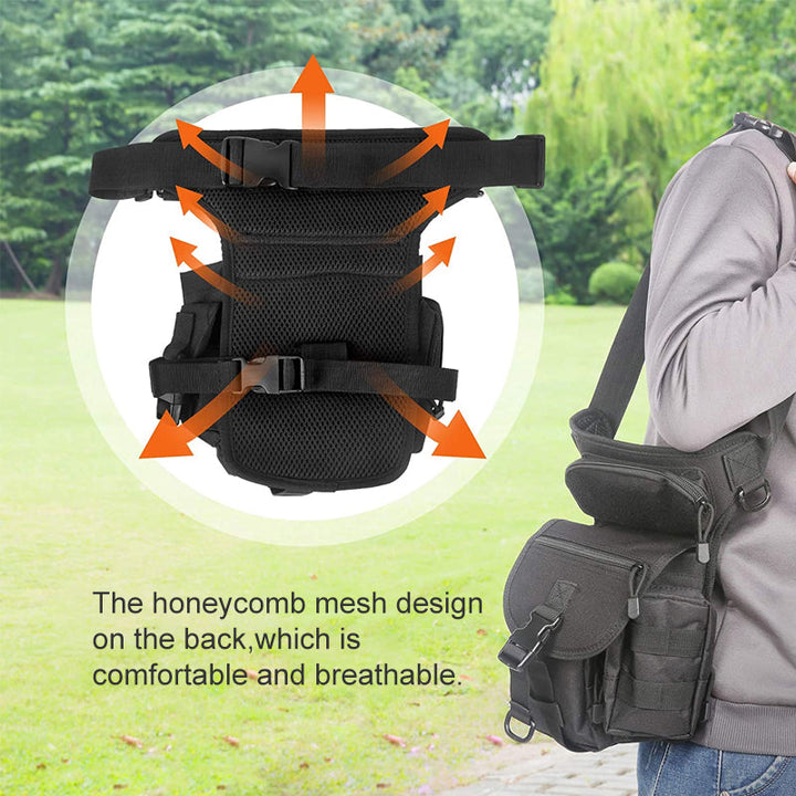 Skanto | Nylon Vanntett Menn Taktisk Livbånd Leg Travel Belt Bag