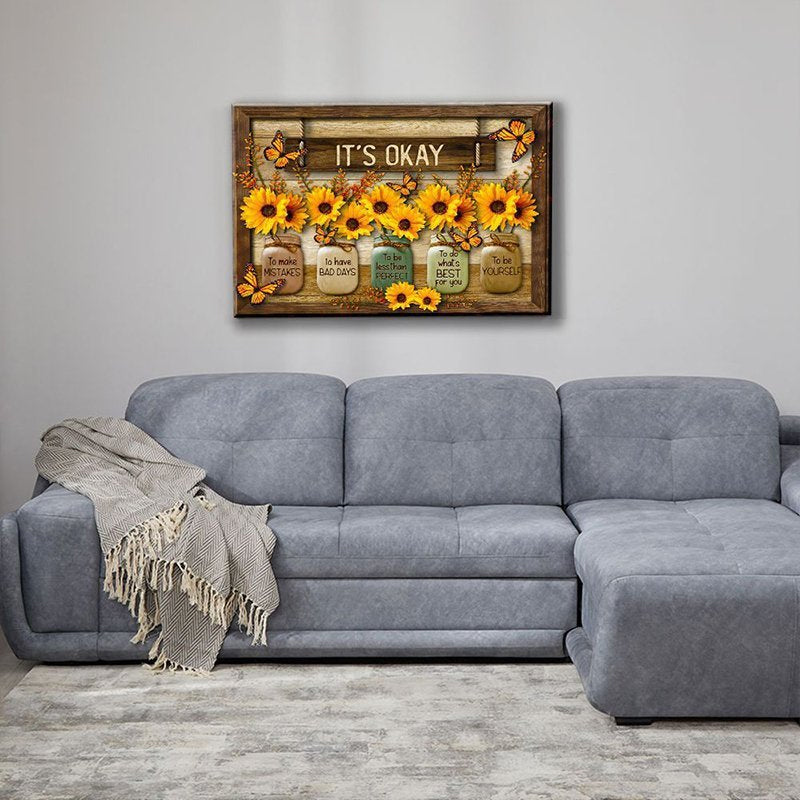 Skanto | 🌻Butterfly Sunflower Wall Art🦋