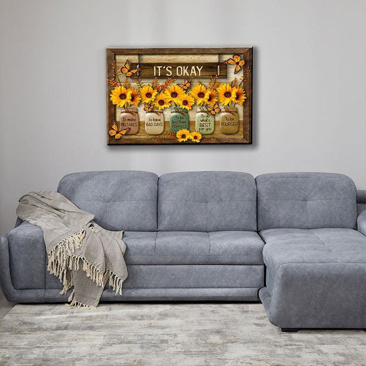 Skanto | 🌻Butterfly Sunflower Wall Art🦋
