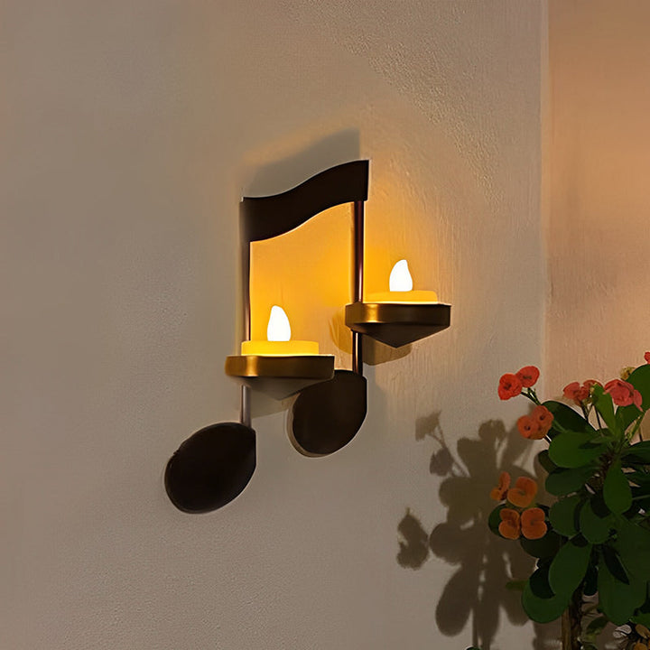 Svart Musikalsk Notewall Light | Skanto