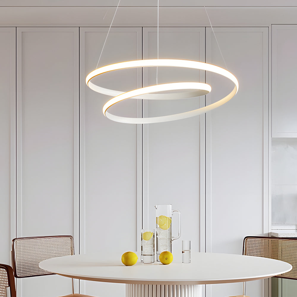 Moderne LED Dimmbar Pendellampe - Høydejusterbar Taklampe for Spisestue & Stue | Skanto