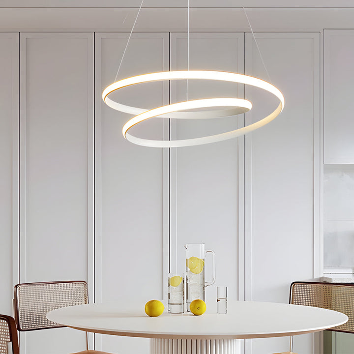 Moderne LED Dimmbar Pendellampe - Høydejusterbar Taklampe for Spisestue & Stue | Skanto