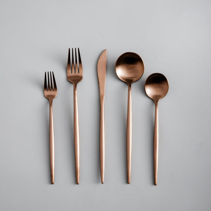 Skanto | Minimalistisk Rustfritt Stål Bestikk Elegant Enkelhet