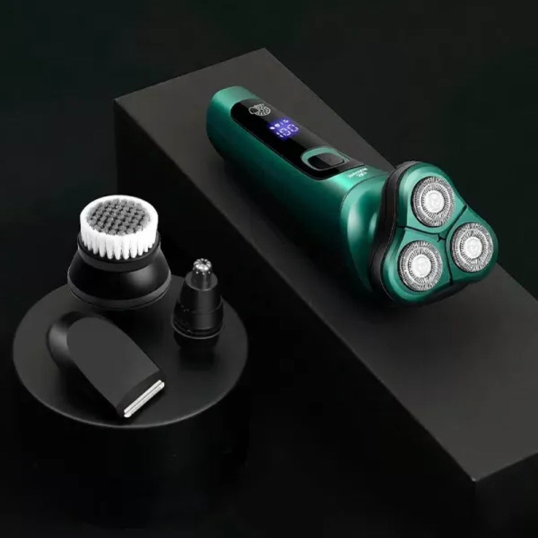 4-i-1 Grooming – Vanntett – LED-skjerm – USB-oppladbar – Fuktig og tørr barbering Skanto